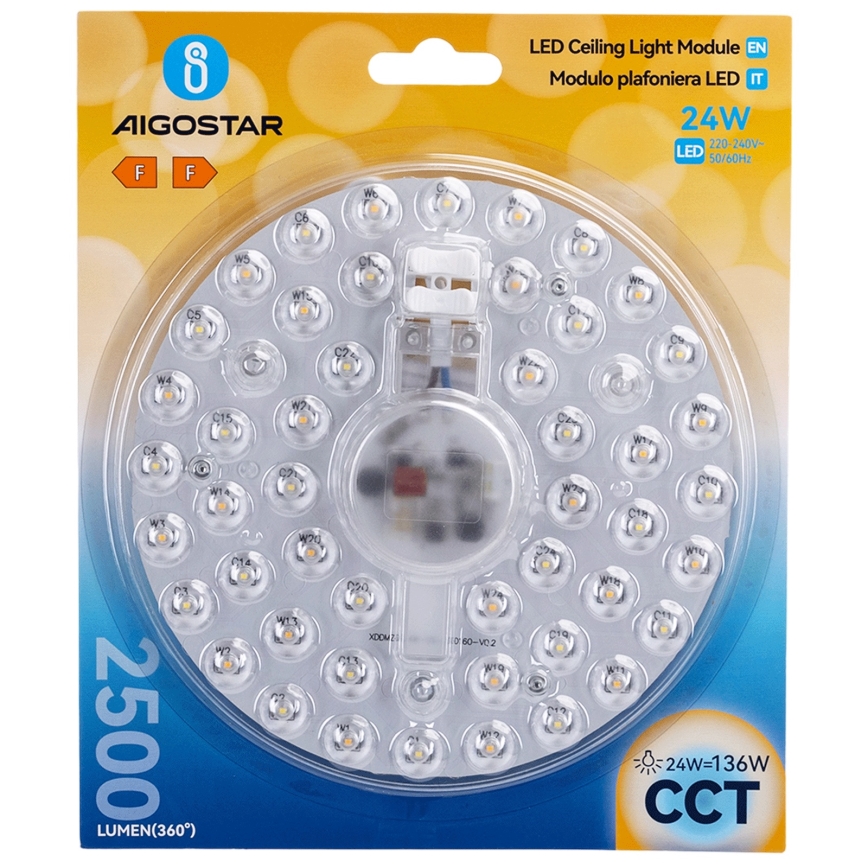 Aigostar - LED magnetisk modul LED/24W/230V 3000/4000/6500K
