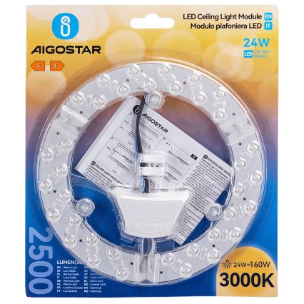 Aigostar - LED Magnetisk modul LED/24W/230V 3000K