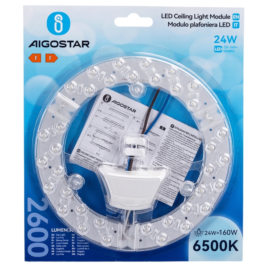 Aigostar - LED magnetisk modul LED/24W/230V 6500K