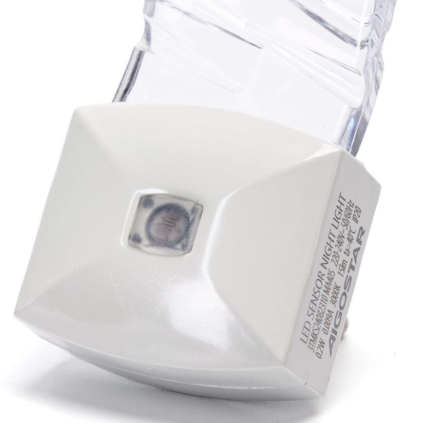 Aigostar - LED natlampe med skumringssensor LED/0,2W/230V 3000K