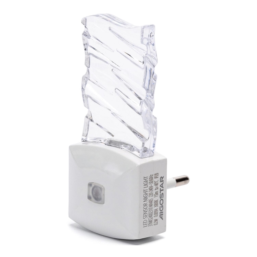 Aigostar - LED natlampe med skumringssensor LED/0,2W/230V 3000K