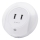Aigostar - LED-natlampe med skumringssensor til stikkontakt med USB LED/0,4W/230V