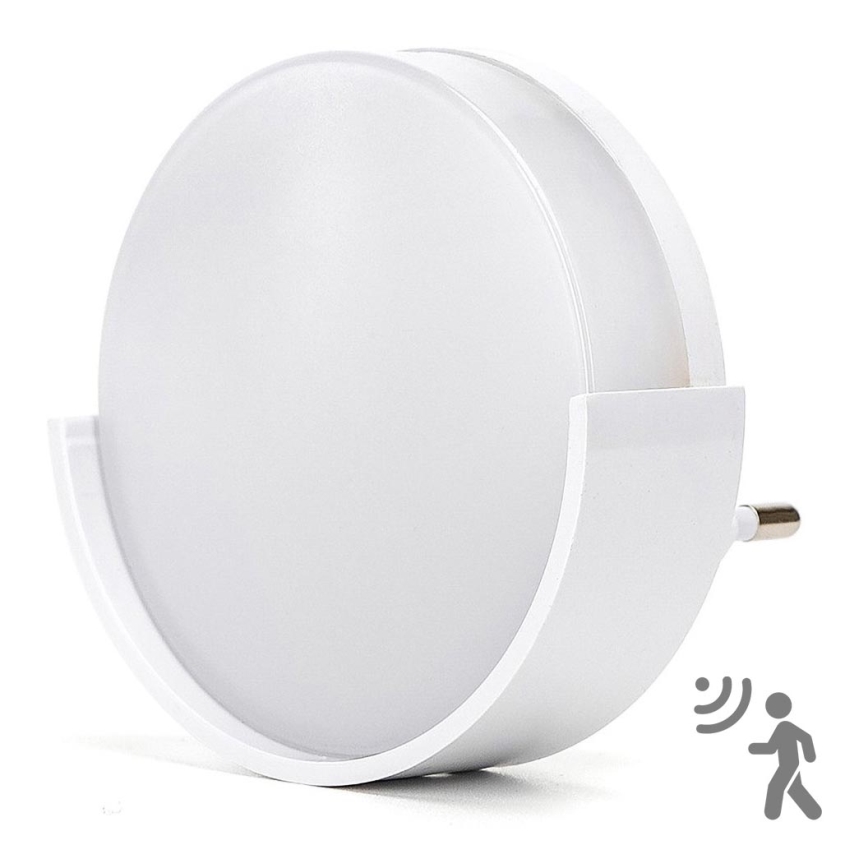 Aigostar - LED nattelampe med skumringssensor LED/1W/230V 6500K rund