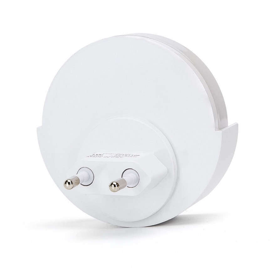 Aigostar - LED nattelampe med skumringssensor LED/1W/230V 6500K rund