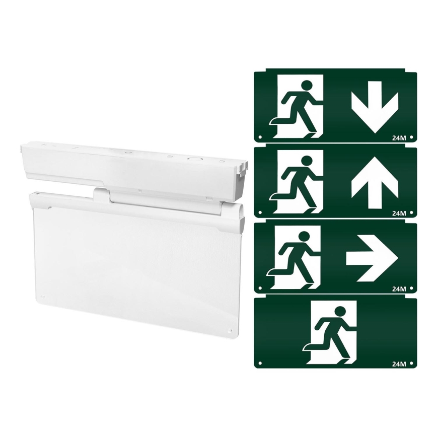 Aigostar - LED nødlampe EMERGENCY EXIT LED/3,6W/230V 6500K 500mAh