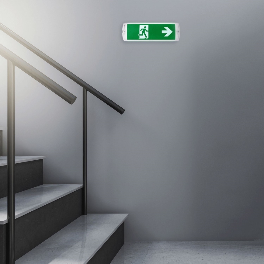 Aigostar - LED nødlampe EMERGENCY EXIT LED/4W/230V IP65 6500K 600mAh