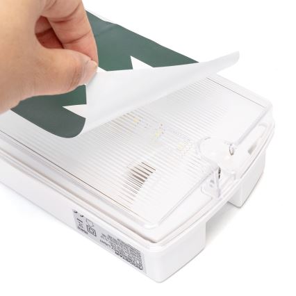 Aigostar - LED nødlampe EMERGENCY EXIT LED/4W/230V IP65 6500K 600mAh