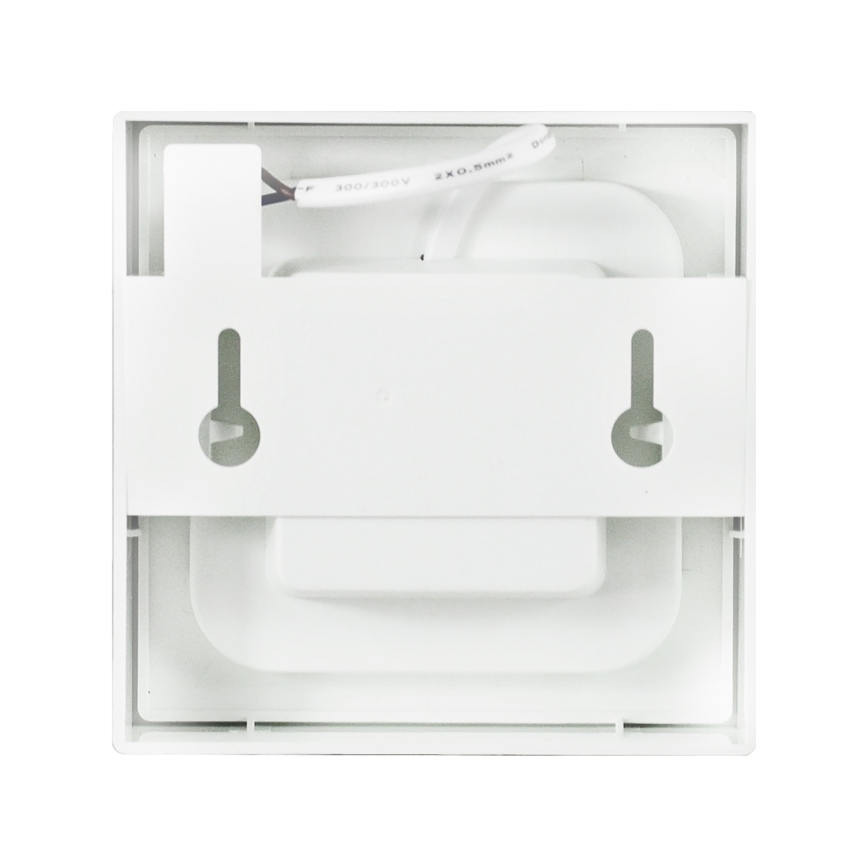 Aigostar - LED overflademonteret loftlampe, 6 W, 230 V, 3000 K, 12,2 x 12,2 cm, hvid