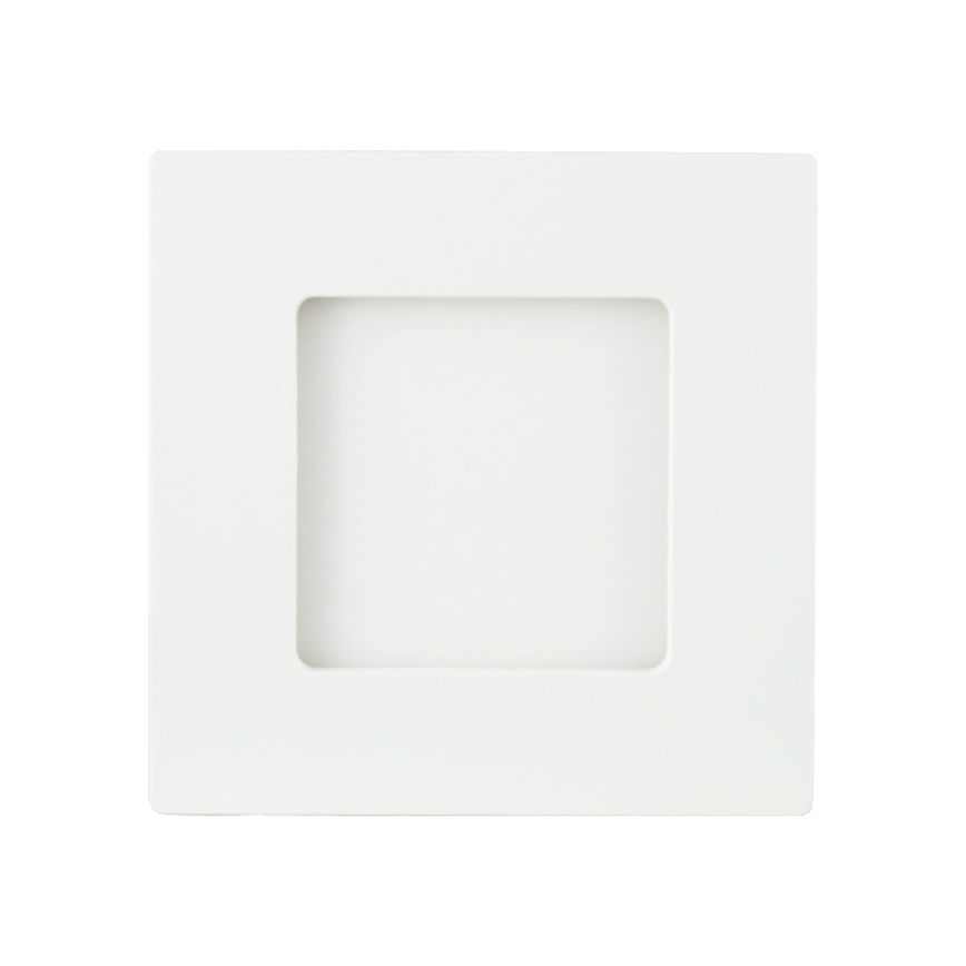 Aigostar - LED overflademonteret loftlampe, 6 W, 230 V, 3000 K, 12,2 x 12,2 cm, hvid
