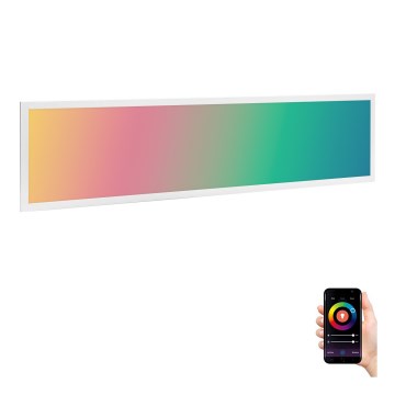 Aigostar - LED panel m. RGBW-farver dæmpbart MESH LED/36W/230V 2700-6500K 120x30 cm