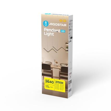 Aigostar - LED pendel LED/23W/230V 2700K