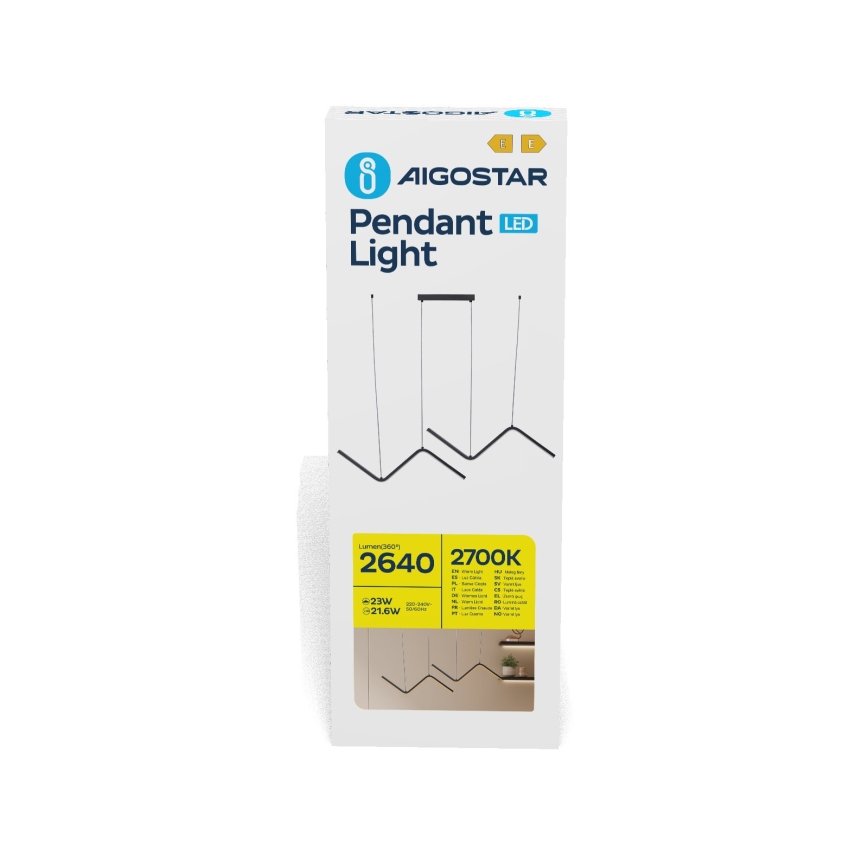 Aigostar - LED pendel LED/23W/230V 2700K