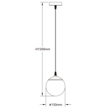 Aigostar - LED pendel m. RGBW-farver dæmpbar MESH LED/8W/230V 2700-6500K hvid + fjernbetjening