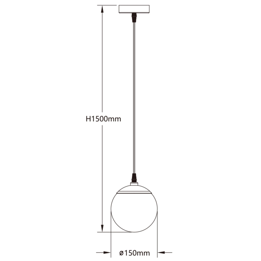 Aigostar - LED pendel m. RGBW-farver dæmpbar MESH LED/8W/230V 2700-6500K hvid + fjernbetjening