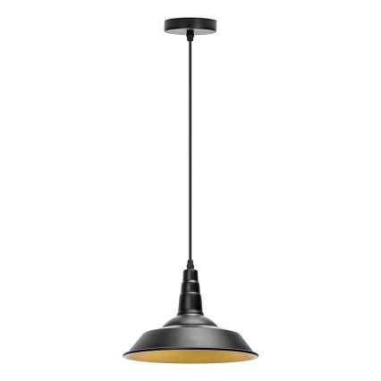Aigostar - LED-pendel på ledning 1xE27/60W/230V Ø 36 cm sort