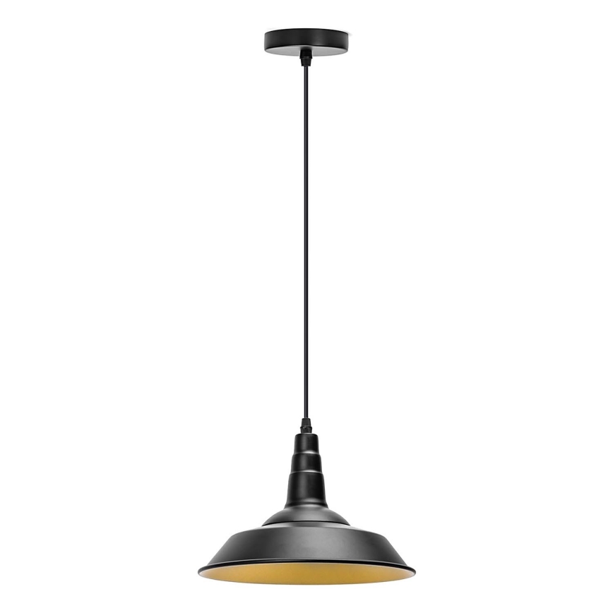 Aigostar - LED-pendel på ledning 1xE27/60W/230V Ø 36 cm sort