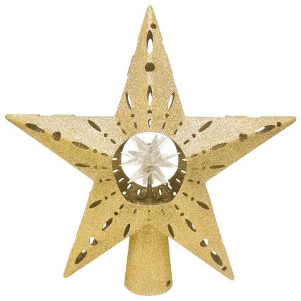 Aigostar - LED juleprojektor med snefnug LED/5W/230V multifarvet guldstjerne