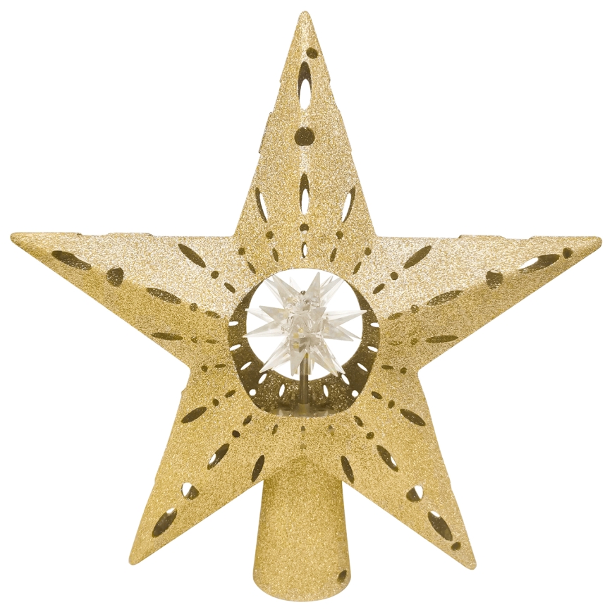 Aigostar - LED juleprojektor med snefnug LED/5W/230V multifarvet guldstjerne