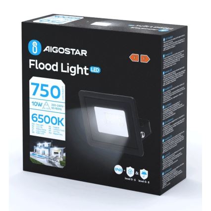 Aigostar - LED projektør LED/10W/230V 6500K IP65