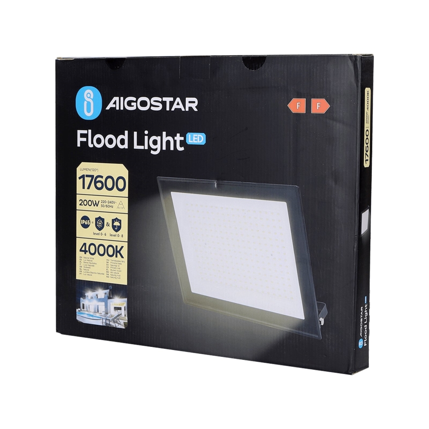 Aigostar - LED projektør LED/200W/230V 4000K IP65