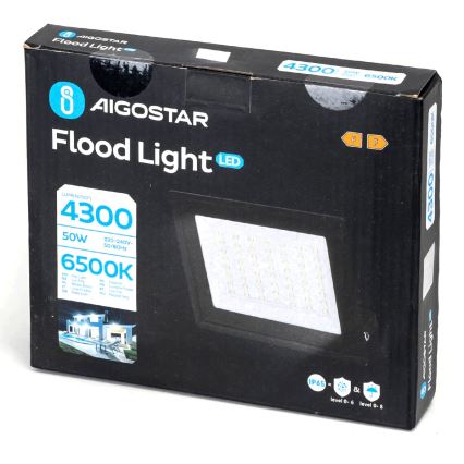 Aigostar - LED projektør LED/50W/230V 6500K IP65