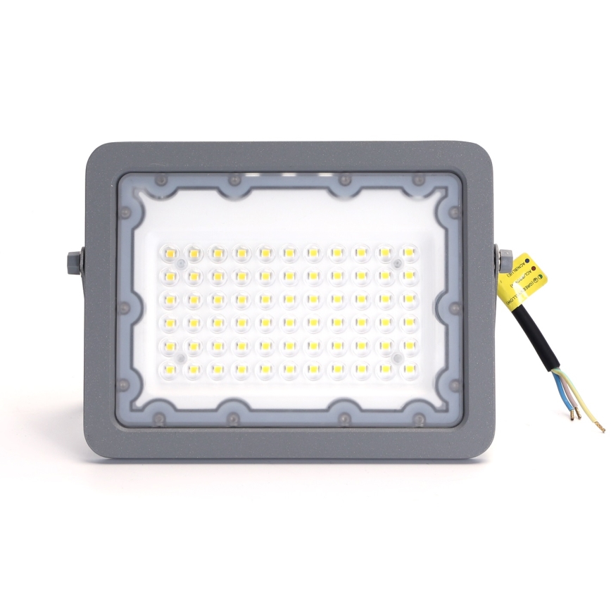 Aigostar - LED projektør LED/50W/230V grå 4000K IP65