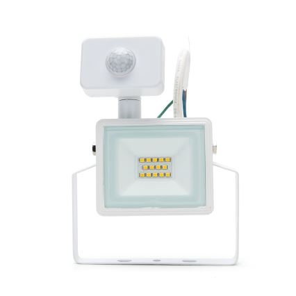 Aigostar - LED projektør med sensor LED/10W/230V 4000K IP65 hvid