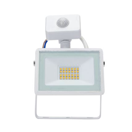 Aigostar - LED projektør med sensor LED/20W/230V 4000K IP65 hvid