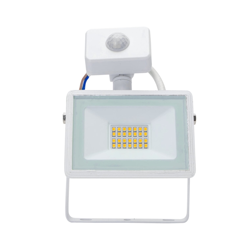Aigostar - LED projektør med sensor LED/20W/230V 4000K IP65 hvid