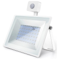 Aigostar - LED projektør med sensor LED/50W/230V 4000K IP65 hvid