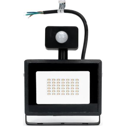 Aigostar - LED projektør med sensor LED/50W/230V 4000K IP65 sort