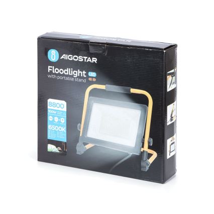Aigostar - LED Projektør med stativ LED/100W/230V 6500K IP65