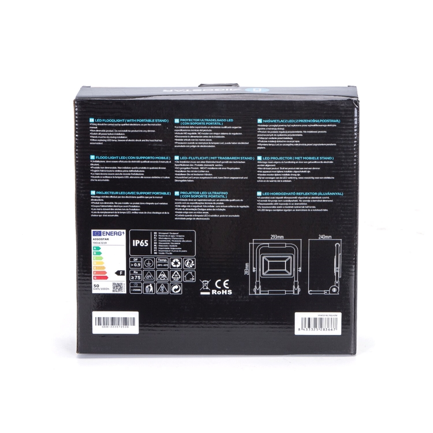 Aigostar - LED Projektør med stativ LED/50W/230V 6500K IP65