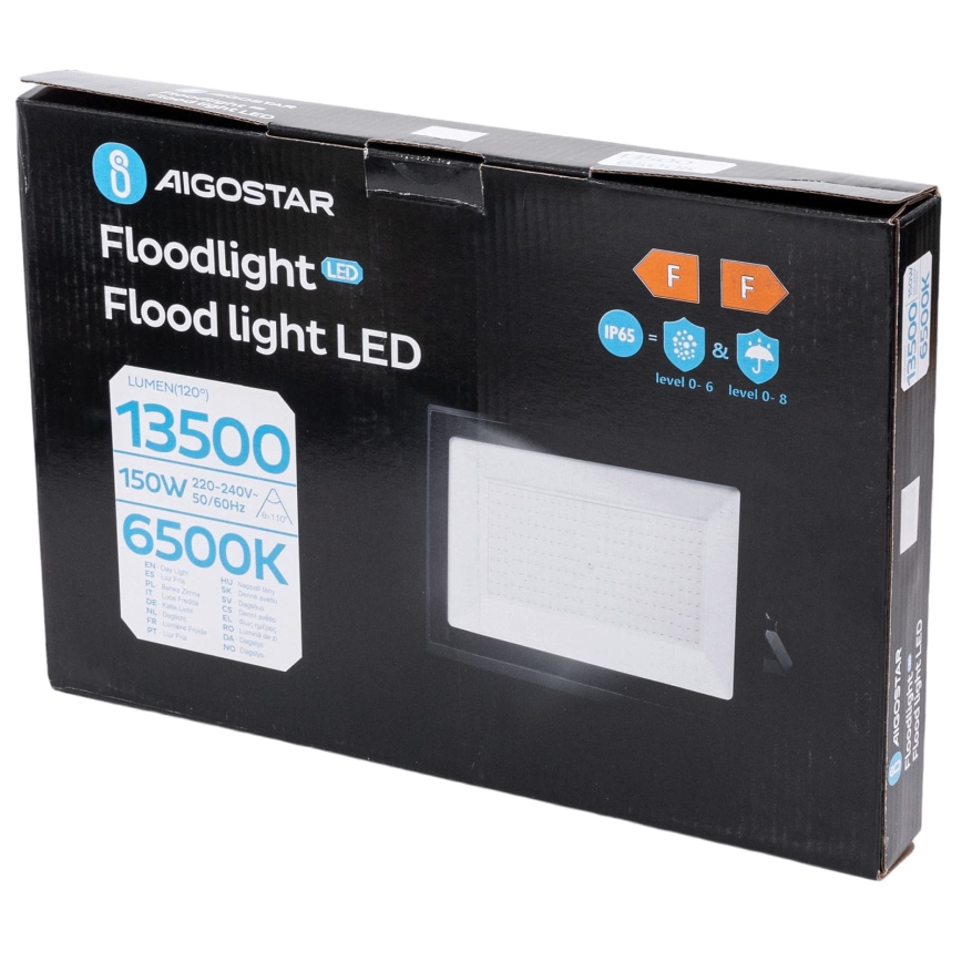 Aigostar - LED-reflektor LED/150W/230V 6500K IP65 sort