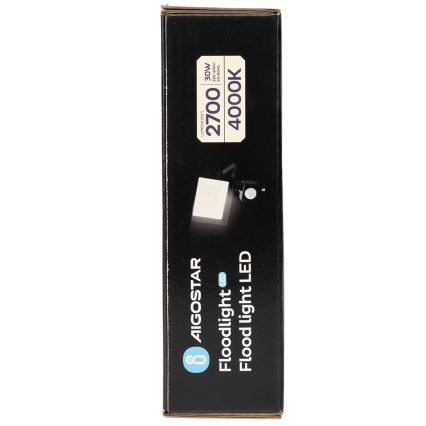 Aigostar - LED-reflektor med sensor LED/30W/230V 4000K IP65