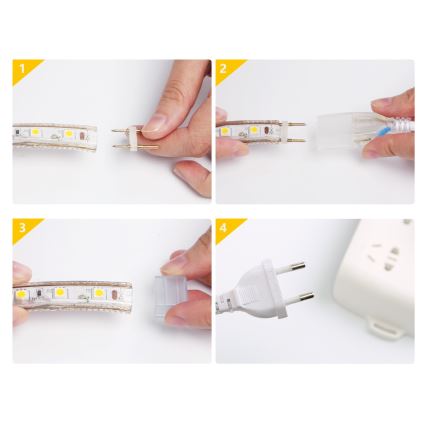 Aigostar - LED RGB bånd 50m LED/350W/230V IP65