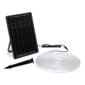 Aigostar - LED RGB dæmpbar solcellebånd LED/10W/3,2V 10 m IP65 8000 mAh + fjernbetjening