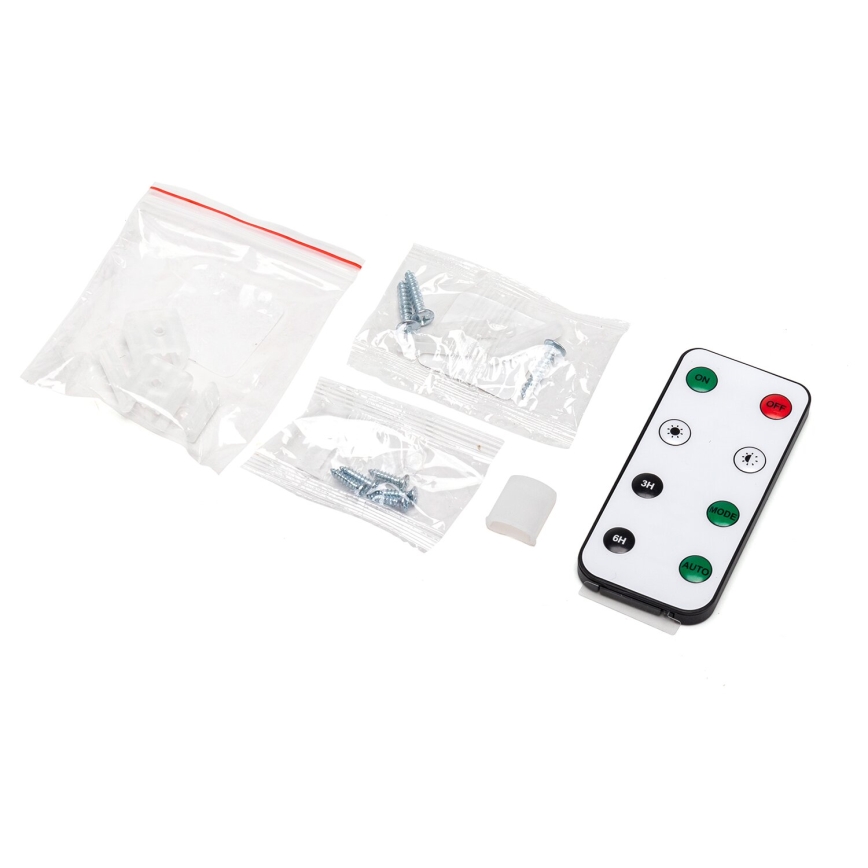 Aigostar - RGB LED, dæmpbart solcelledrevet LED-bånd LED/1,6W/3,2V 3+2m IP65 1800 mAh + fjernbetjening