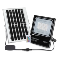Aigostar - LED RGB dæmpbar solcelleprojektør LED/100W/3,2V IP66 + fjernbetjening