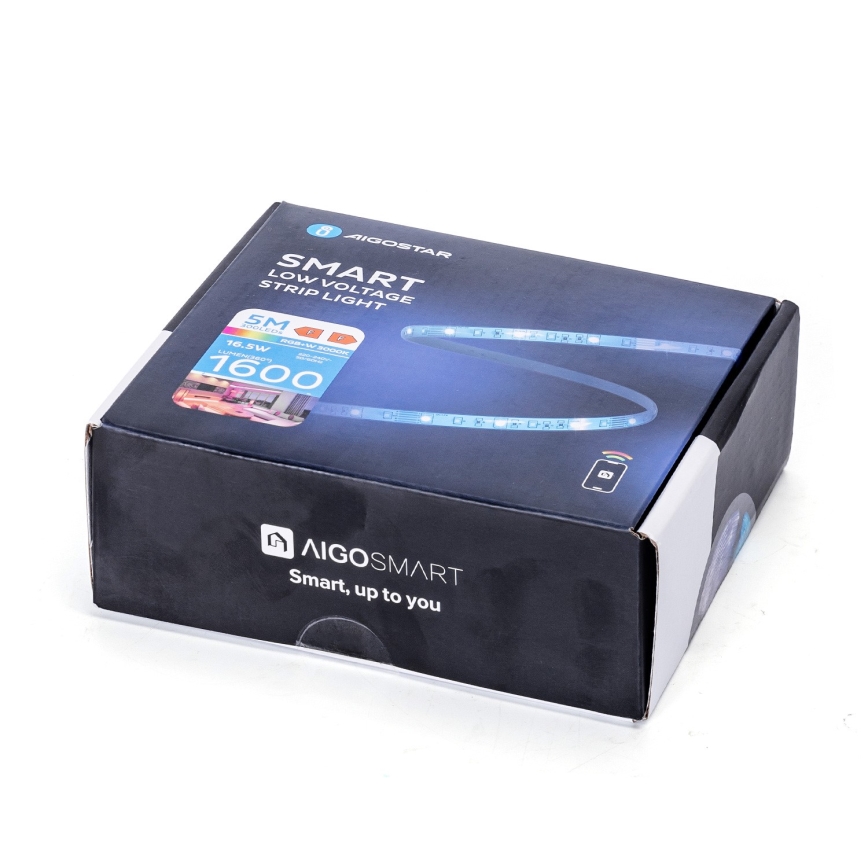 Aigostar - LED RGB dæmpbar LED-strimmel 6,5m LED/16,5W/12/230V 3000K Wi-Fi