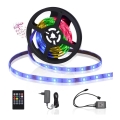 Aigostar - LED RGB dæmpbar udendørs LED-strimmel 3m LED/24W/12/230V IP65 + fjernbetjening