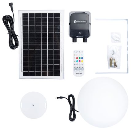 Aigostar - Dæmpbar RGB LED-udendørslampe MESH LED/35 W/3,7 V 4000 mAh 2700–6500 K IP65 Ø 30 cm