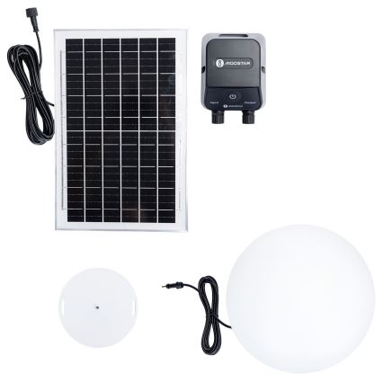 Aigostar - RGB LED dæmpbar udendørslampe MESH LED/35W/3,7V 4000mAh 2700-6500K IP65 Ø 50 cm