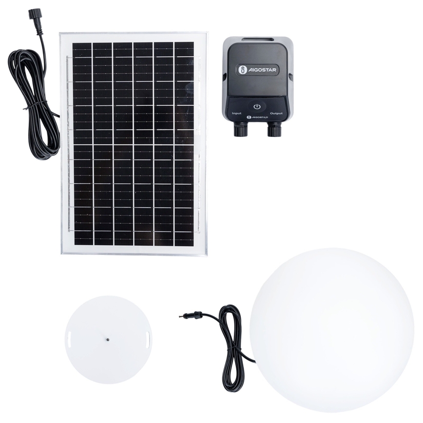 Aigostar - RGB LED dæmpbar udendørslampe MESH LED/35W/3,7V 4000mAh 2700-6500K IP65 Ø 50 cm