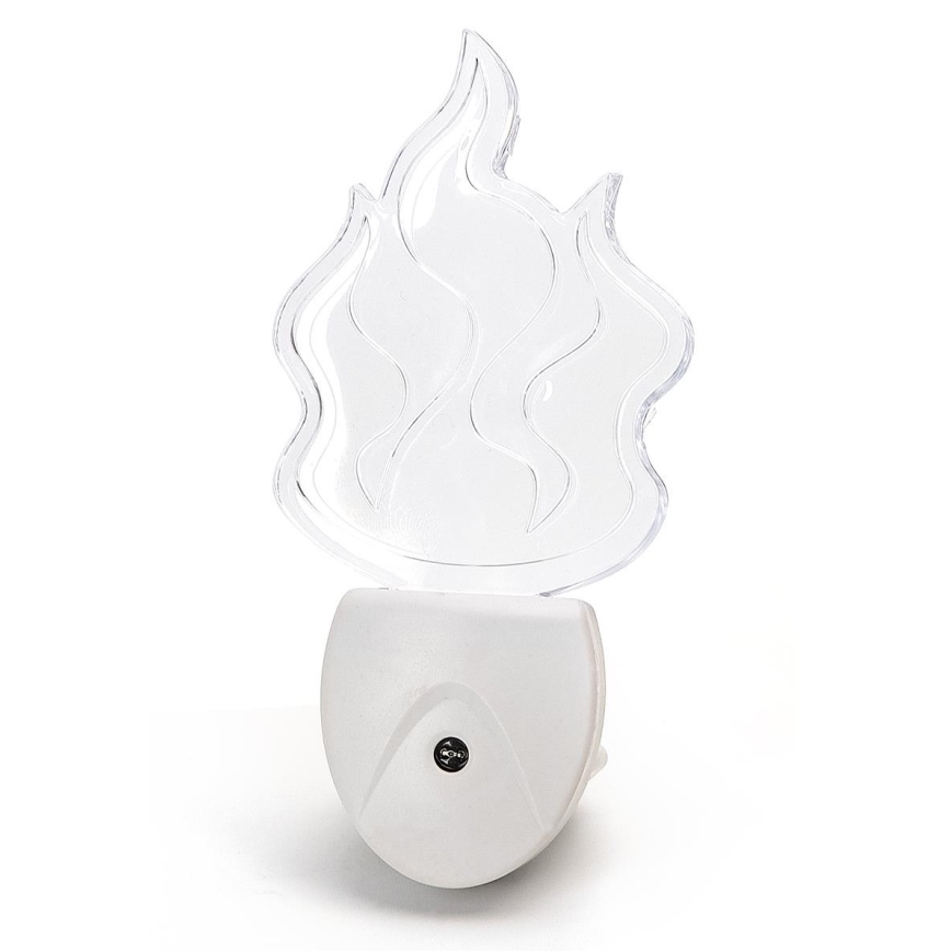 Aigostar - LED RGB natlampe med sensor LED/0,5W/230V flamme