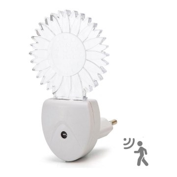 Aigostar - LED RGB natlampe med sensor LED/0,5W/230V sol