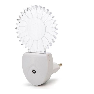 Aigostar - LED RGB nattelys med sensor LED/0,5W/230V sol