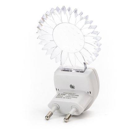 Aigostar - LED RGB nattelys med sensor LED/0,5W/230V sol