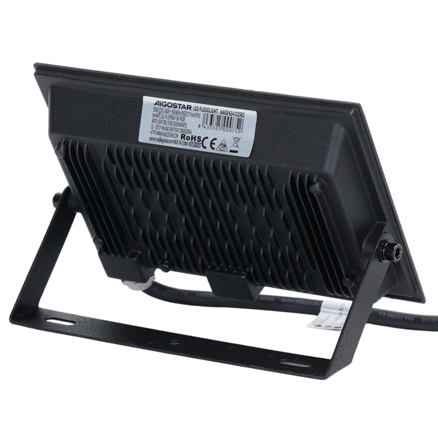 Aigostar - LED RGB projektør LED/50W/230V IP65 + fjernbetjening