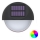 Aigostar - LED RGB Soldrevet væglampe LED/1W/1,2V sort IP44